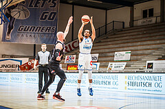 Basketball, bet-at-home Basketball Superliga 2020/21, Platzierungsrunde, 5. Runde, Oberwart Gunners, Flyers Wels, Lawrence Alexander (4)