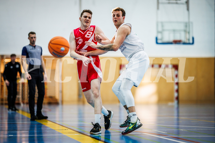 Basketball, Basketball Zweite Liga 2024/25, Grunddurchgang 1.Runde, Deutsch Wagram Alligators, Upper Austrian Ballers, Simon Hintenaus (8), Vitalii Shorstkiy (7)