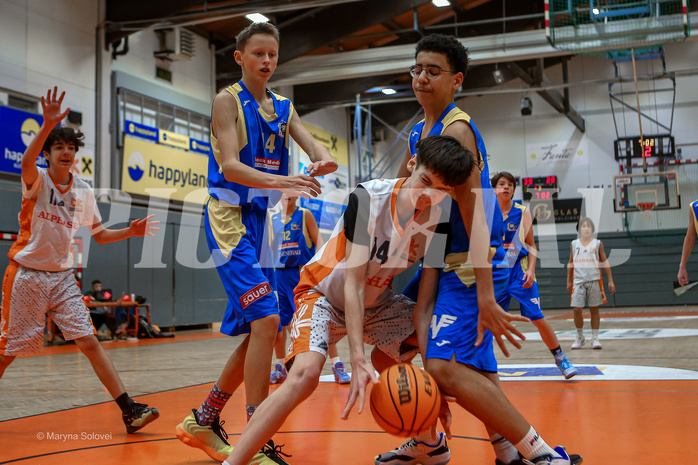 14.12.2024 Österreichischer Basketballverband 2024/25, SLMU14, Basket Dukes vs. SKN St. Pölten
