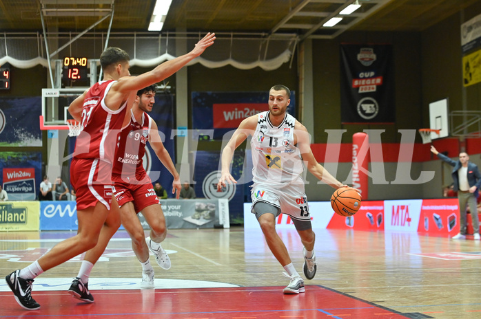 Basketball, Superliga 2024/25, Grunddurchgang 5.Runde, Flyers Wels vs. BC Vienna,