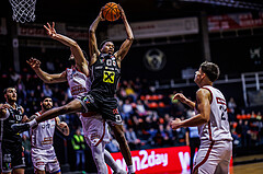 Basketball, Win2Day Superliga 2024/25, Grunddurchgang 17.Runde, BC Vienna, Flyers Wels, Marcus Azor (0)