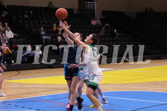 25.02.2023, Graz, Raiffeisen Sportpark, Basketball Damen Superliga 2022/23, Grunddurchgang 14.Runde, UBI Holding Graz - Vienna Timberwolves, 25.02.2023, Graz, Raiffeisen Sportpark, Basketball Damen Superliga 2022/23, Grunddurchgang 14.Runde, UBI Holding Graz - Vienna Timberwolves,