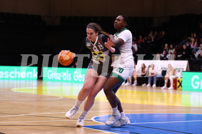 02.03.2025, Graz, Raiffeisen Sportpark, Basketball Damen Superliga 2024/25, Grunddurchgang, 14.Runde, UBI Graz vs. Klosterneuburg Duchess,  
