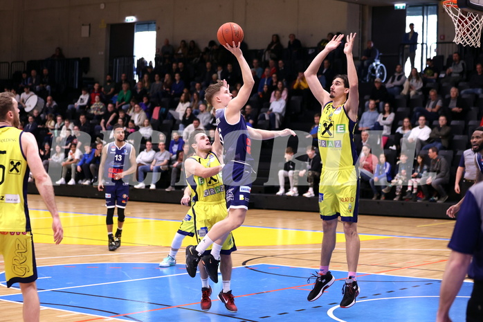 10.04.2023, Graz, Raiffeisen Sportpark Graz, Basketball Superliga 2022/23, 9. Qualifikationsrunde, UBSC Raiffeisen Graz vs. COLDAMARIS BBC Nord Dragonz