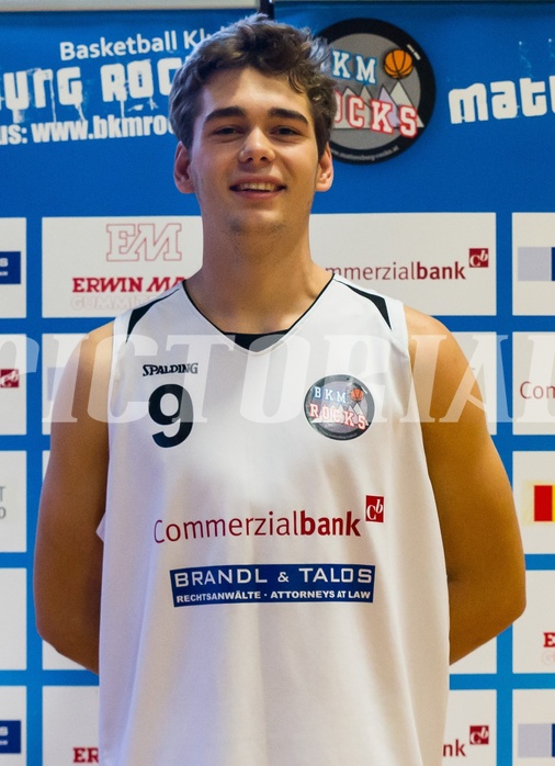 Basketball 2.Bundesliga: BK Mattersburg Rocks - Spielerportrait Bild zeigt: Felix REIMANN (9)
