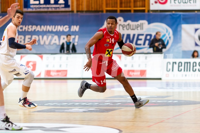 Basketball ABL 2015/16 Grunddurchgang 15.Runde Oberwart Gunners vs. WBC Wels