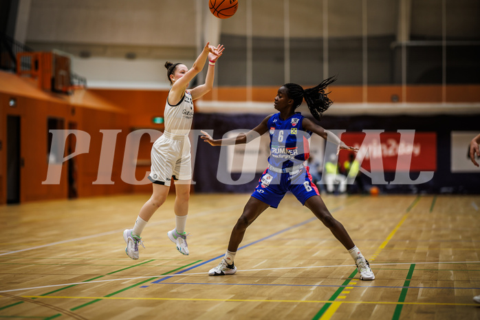 Basketball, Win2Day Basketball Damen Superliga 2023/24, Grunddurchgang 3.Runde, Basket Flames, UBSC Graz, Sarah Nindl (5)