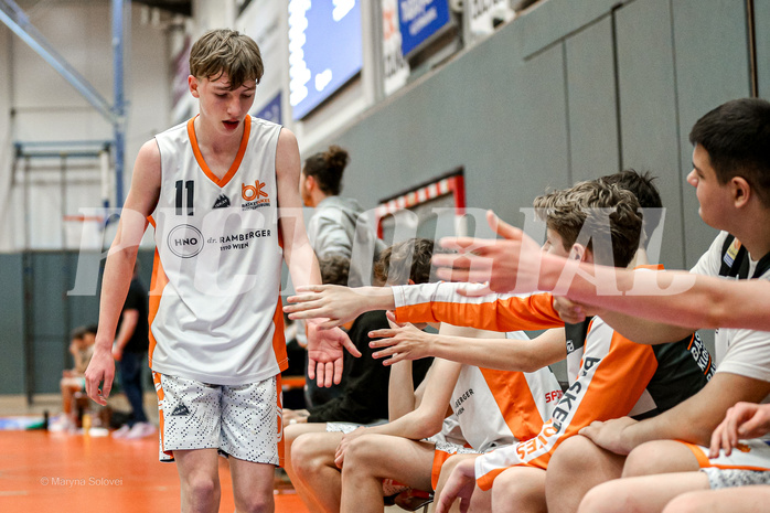 29.03.2025 Österreichischer Basketballverband 2024/25, SLMU16, Basket Dukes vs. KOS Celovec