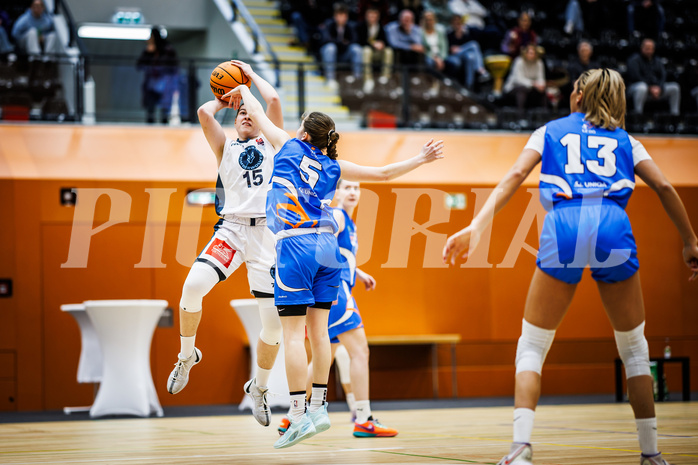 Basketball, Win2Day Basketball Damen Superliga 2023/24, Grunddurchgang 10.Runde, Vienna Timberwolves, DBB LZ OÖ, Viktoria Trailovic (15)