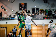Basketball, Basketball Zweite Liga 2024/25, Grunddurchgang 11.Runde, UDW Alligators, Future Team Steiermark, Zalan Vincze (17), Nebosja Dukic (18)