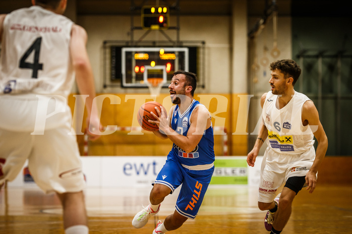 Basketball, Basketball Austria Cup 2021/22, 2. Vorrunde, Mattersburg Rocks, Kufstein Towers, Paul Rodriguez (7)