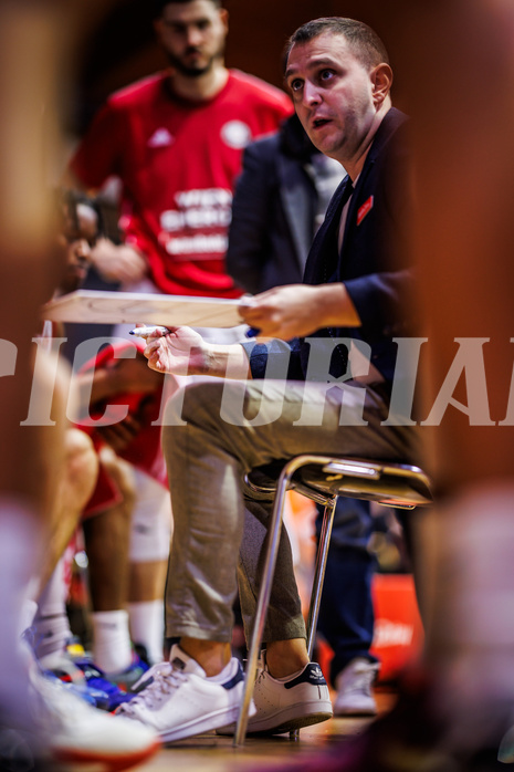 Basketball, Win2Day Superliga 2024/25, Grunddurchgang 7.Runde, BC Vienna, Klosterneuburg Dukes, Hrvoje Radanovic (Head. Coach)