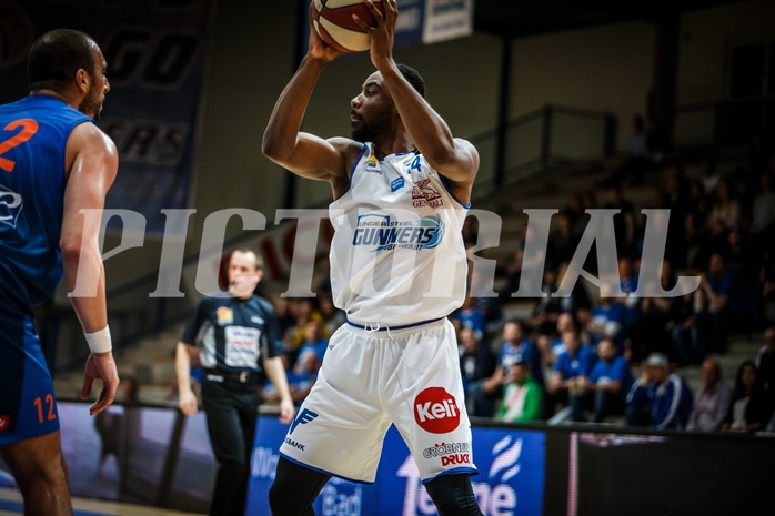 Basketball, ABL 2018/19, Grunddurchgang 25.Runde, Oberwart Gunners, Kapfenberg Bulls, Christopher Tawiah (14) Basketball, ABL 2018/19, Grunddurchgang 25.Runde, Oberwart Gunners, Kapfenberg Bulls, Christopher Tawiah (14)