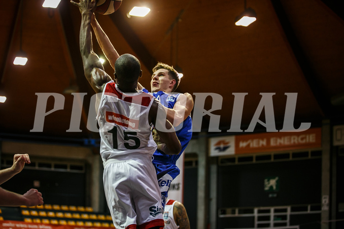 Basketball, bet-at-home Basketball Superliga 2020/21, Grunddurchgang 7. Runde, BC Vienna, Oberwart Gunners, Edi Patekar (9)