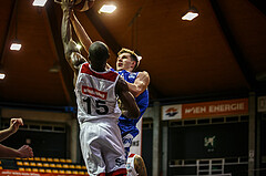 Basketball, bet-at-home Basketball Superliga 2020/21, Grunddurchgang 7. Runde, BC Vienna, Oberwart Gunners, Edi Patekar (9)