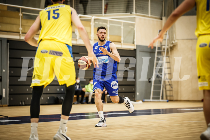 Basketball, bet-at-home Basketball Superliga 2019/20, Viertelfinale 2. Spiel, SKN St. Pölten Basketball, Oberwart Gunners, Ignas Fiodorovas (5)