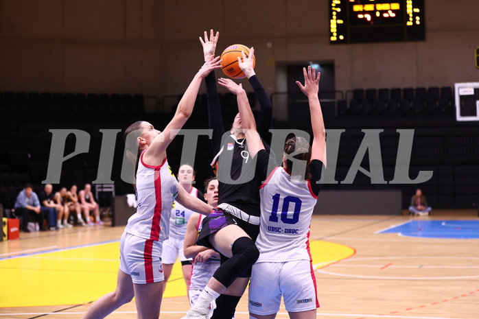02.03.2025, Graz, Raiffeisen Sportpark, Basketball Damen Superliga 2024/25, Grunddurchgang, 14.Runde, UBSC-DBBC Graz - Vienna United,  