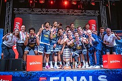 Basketball, Win2Day Superliga 2022/23, Playoff, Finale Spiel 4, BC Vienna, Gmunden Swans, 