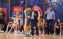Basketball Superliga 2024/25, Playoffs, Viertelfinale Spiel 4 Traiskirchen Lions vs. Klosterneuburg Dukes


