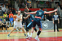 Basketball, Superliga 2023/24, Grunddurchgang 22. Runde, Flyers Wels vs. Vienna Timberwolves,
