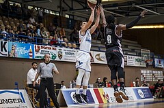 Basketball, Admiral Basketball Superliga 2019/20, Grunddurchgang 3.Runde, Oberwart Gunners, Flyers Wels, Andrius Mikutis (5)
