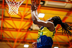 Basketball, win2day Basketball Superliga 2023/224, Grunddurchgang Runde 21, BBC Nord Dragonz, UBSC Graz, Justin McCaw (13)