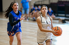 27.04.2025 Österreichischer Basketballverband 2024/25, SLWU16 VF Basket Flames UNION vs. DBB  Basketgirls Wels