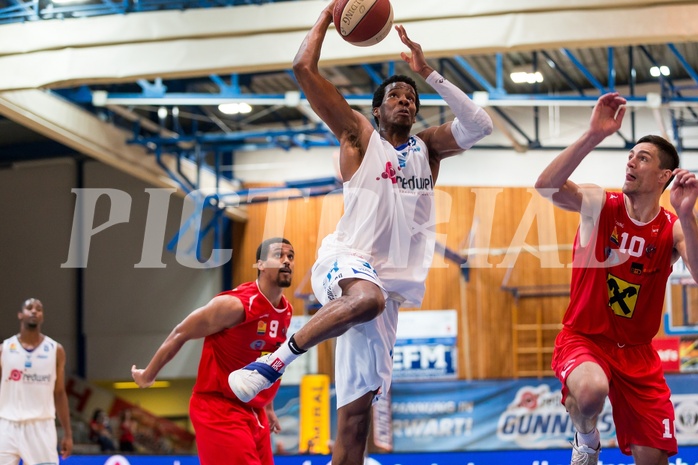 Basketball, ABL 2016/17, Playoff HF Spiel 2, Oberwart Gunners, WBC Wels, Andell Cumberbatch (13)