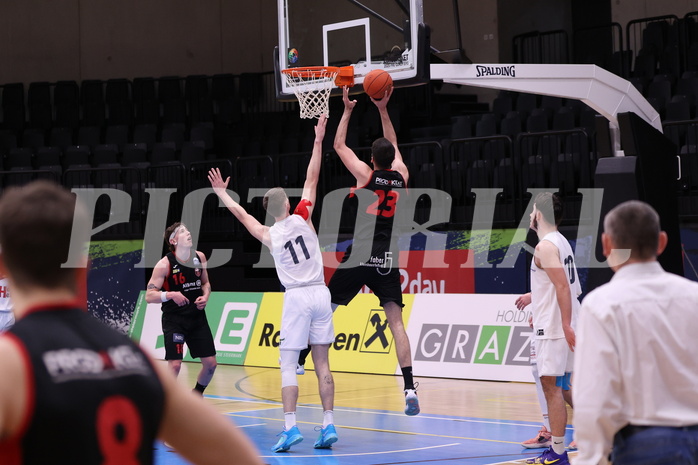 05.02.2023, Graz, Raiffeisen Sportpark Graz, Basketball Zweite Liga 2022/23, Grunddurchgang, Runde 15, Future Team Steiermark vs Mistelbach Mustangs 