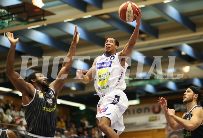 Basketball ABL 2015/16 Grunddurchgang 23.Runde Gmunden Swans vs. Güssing Knights