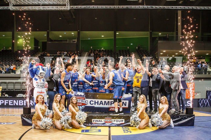 Basketball, Basketball Austria Cup 2019/20, Finale, Kapfenberg Bulls, Klosterneuburg Dukes, Sieger Basketball Austria Cup 2019/20: Kapfenberg Bulls