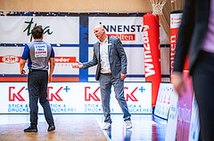 Basketball, Win2Day Superliga 2022/23, Viertelfinale Spiel 4, SKN St. Pölten Basketball, Raiffeisen Flyers Wels, Mike Coffin (Head Coach)