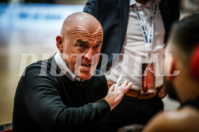 Basketball, bet-at-home Basketball Superliga 2021/22, Grunddurchgang Runde 4, Oberwart Gunners, BC GGMT Vienna, Aramis Naglic (Head Coach)