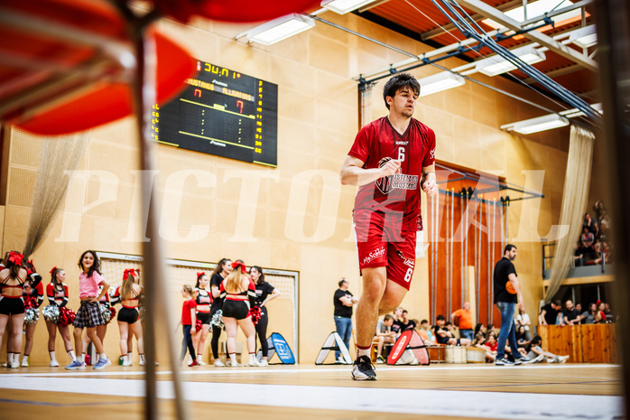 Basketball, Basketball Zweite Liga 2023/24, Playoff, Finale Spiel 1, Mistelbach Mustangs, Union Deutsch Wagram Aligators, Lukas Schrittwieser (6)