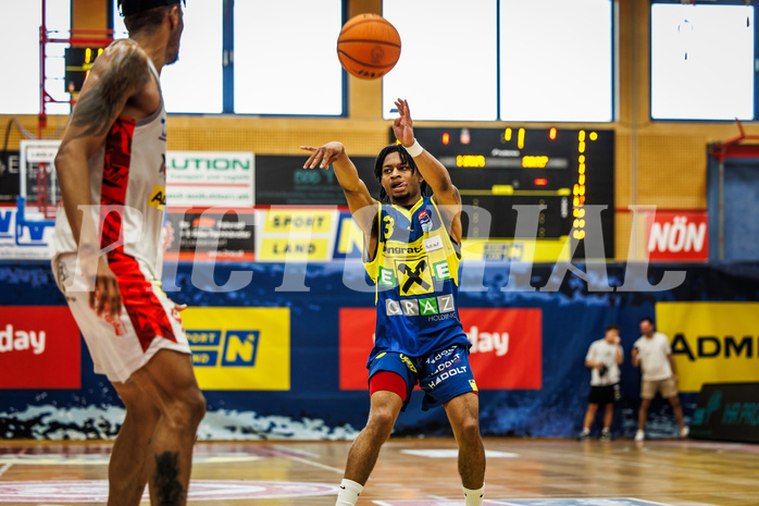 Basketball, win2day Basketball Superliga 2023/24, 10.Plazierungsrunde, Traiskirchen Lions, UBSC Graz, Zachery Deshon Cooks (3)
