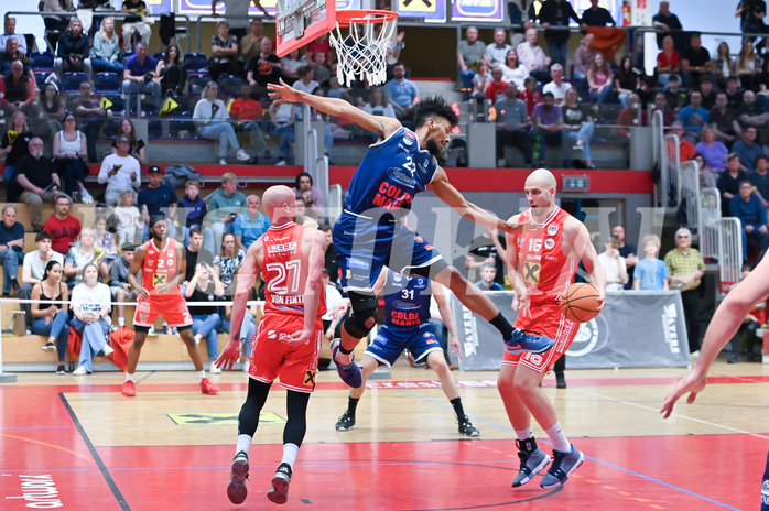 Basketball Superliga 2024/25, Playoff, Viertelfinale Spiel 1, Flyers Wels vs BBC Nord Dragonz,
