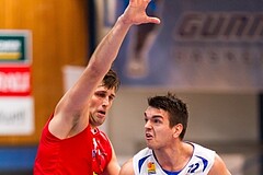 Basketball ABL 2015/16 Grunddurchgang 15.Runde Oberwart Gunners vs. WBC Wels