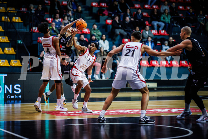 Basketball, Win2Day Superliga 2024/25, Grunddurchgang 20.Runde, BC Vienna, Kapfenberg Bulls, Lenny Benczak (4), Lautaro Lopez (10), Zac Owens (2) Basketball, Win2Day Superliga 2024/25, Grunddurchgang 20.Runde, BC Vienna, Kapfenberg Bulls, Lenny Benczak (4), Lautaro Lopez (10), Zac Owens (2)