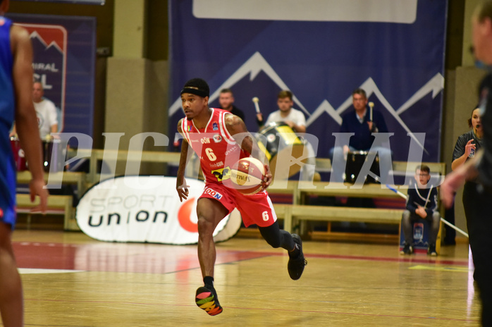 Basketball Superliga 2019/20, Grunddurchgang 8.Runde Flyers Wels vs. Kapfenberg, Derek Jackson (6)


