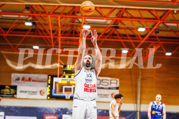 Basketball, win2day Basketball Superliga 2024/25, Grunddurchgang Runde 9, BBC Nord Dragonz, Oberwart Gunners, Sead Hadzifejzovic (32)