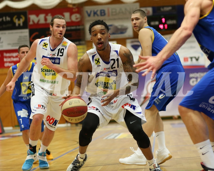 Basketball ABL 2015/16 Grunddurchgang 21.Runde Gmunden Swans vs. UBSC Graz


