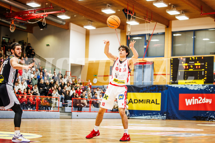 Basketball, win2day Basketball Superliga 2024/25, Grunddurchgang 9.Runde, Traiskirchen Lions, Gmunden Swans, David Hofstädter (10)