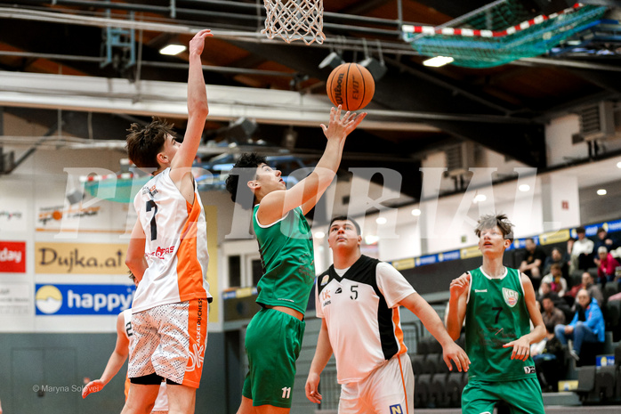 29.03.2025 Österreichischer Basketballverband 2024/25, SLMU16, Basket Dukes vs. KOS Celovec