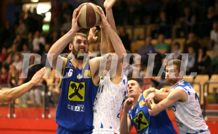 Basketball ABL 2017/18, Grunddurchgang 28.Runde Kapfenberg Bulls vs. UBSC Graz