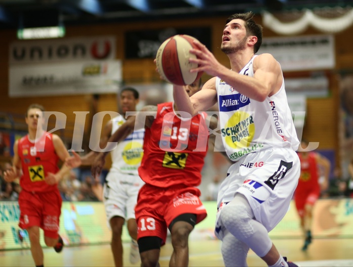 Basketball ABL 2015/16 Grunddurchgang 26.Runde Gmunden Swans vs. WBC Wels