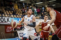 Basketball, ABL 2018/19, Grunddurchgang 29.Runde, Oberwart Gunners, Traiskirchen Lions, Hayden Thomas Lescault (11)