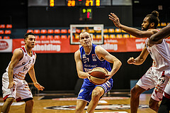 Basketball, bet-at-home Basketball Superliga 2020/21, Grunddurchgang 7. Runde, BC Vienna, Oberwart Gunners, Sebastian Käferle (7)