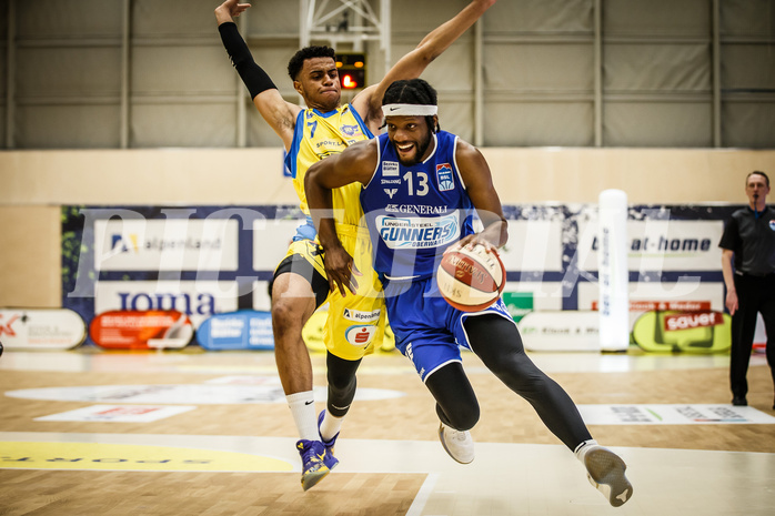 Basketball, bet-at-home Basketball Superliga 2019/20, Viertelfinale 2. Spiel, SKN St. Pölten Basketball, Oberwart Gunners, Quincy Diggs (13)