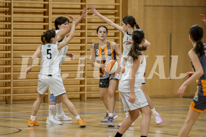 22.02.2025 Österreichischer Basketballverband 2024/25, SLWU14 Basket Flames UNION vs Basket Duchess