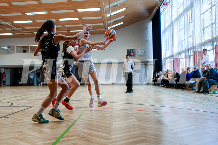 16.03.2025 Österreichischer Basketballverband 2024/25, SLWU14 Basket Flames UNION vs. VKL Vikings Swans